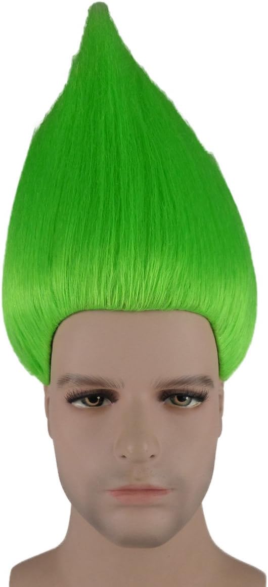 Elf/Pixie NEON GREEN TROLL (Character - ASPEN HEITZ) ADULT & KID SIZE WIGS (Adult)