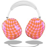 Sonix Protective Case Cover for AirPods Max Headphones | Checkmate Pink/Orange