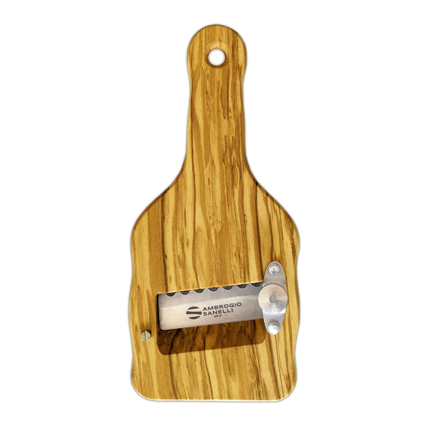 SANELLI AMBROGIO 1741.000 Truffle Slicer Wavy Blade Olive Wood, Brown, 23.0 x 9.0 x 2.5 cm