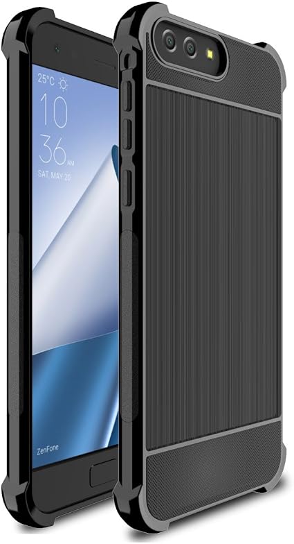 Amazon Co Jp Woexet Asus Zenfone 4 ケース カバー Ze554kl 柔らかい Tpu シンプル 衝撃吸収 四隅 保護 ヘアライン加工 指紋防止 変形にくい 耐久性 ゼンフォン 4カバー ブラック パソコン 周辺機器