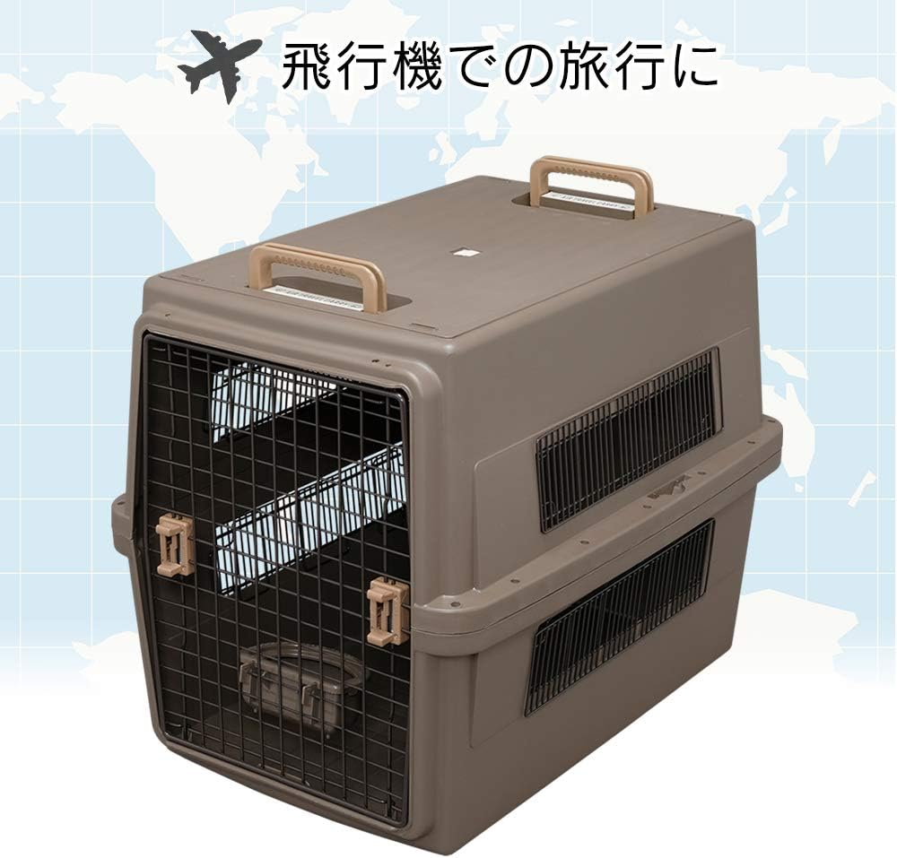 アイリスオーヤマ エアトラベルキャリー ブラウン 大型犬 アイリスオーヤマ Iris Ohyama ペット用品 通販 Amazon