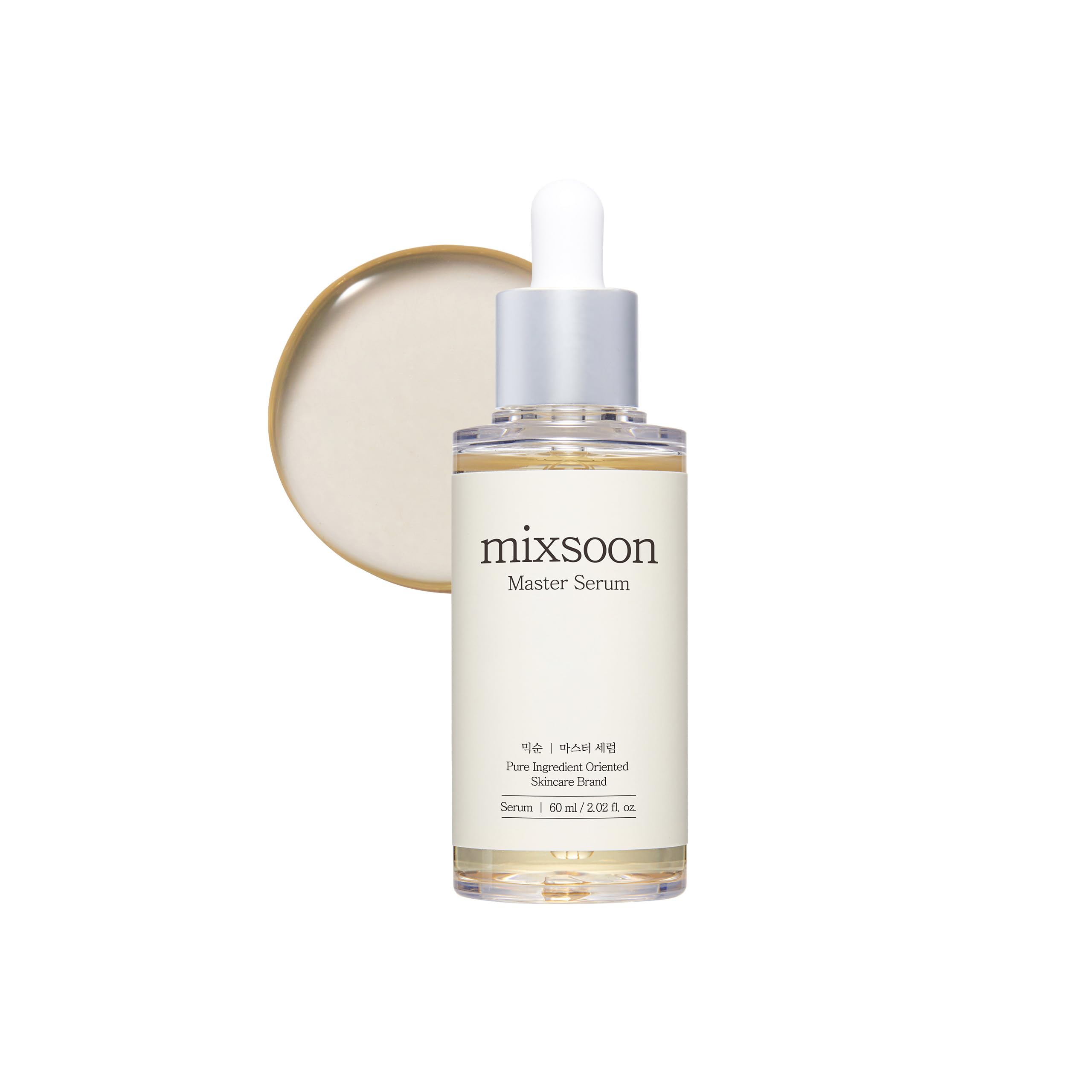 mixsoon Master Serum - Korean Skin Barrier Repair Face Serum with CICA, Bifida, Hyaluronic Acid & Panthenol, Deeply Moisturizing & Soothing for Sensitive Skin, 60ml