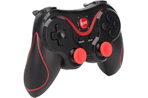 Yunseity X3 Gaming Controller for Mobile Phone TV CP VR, 2 Vibration Motors, 2 Connection Modes Plug and Play Gamepad Joystic