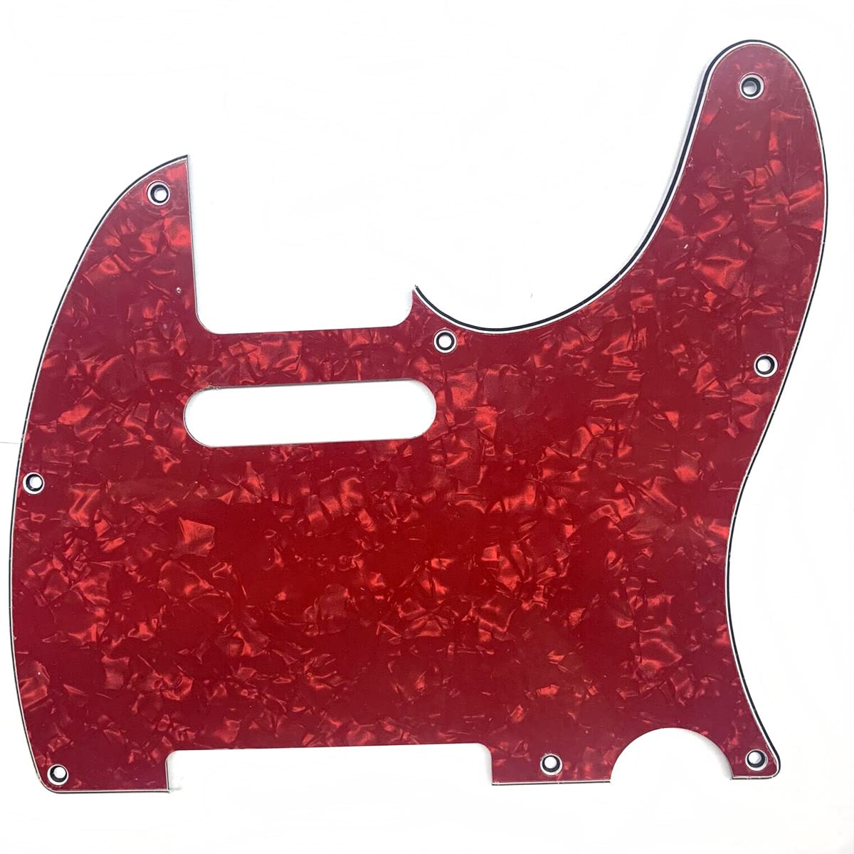 KAISH Red Pearl Tele Guitar Pickguard Scratch Plate for Fender Telecaster — image 1