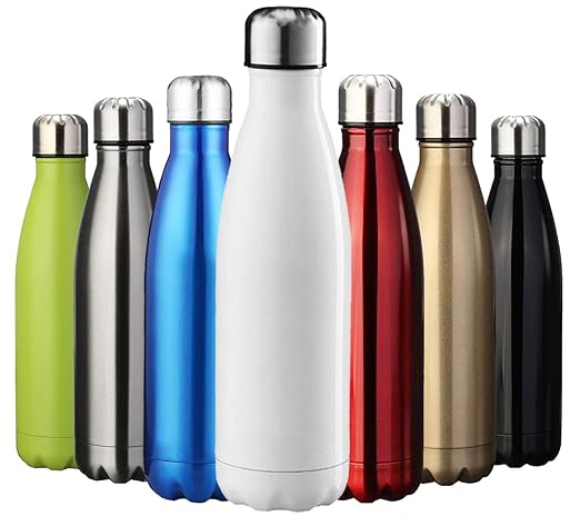 ZUSERIS Thermobecher Doppelwandige Trinkflasche Edelstahl Sportflasche Wasserflasche Camping Reisebecher Thermosflasche Haelt