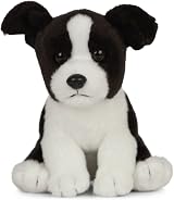Living Nature Border Collie Puppy Plush Toy 17cm Realistic Cuddly Dog