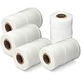 9-Ply Waxed Twine 160 LBS Tensile Strength (5-pack) 500 Feet 8oz per spool | 100% Polyester | White Cable Tie Down Wax Lacing Cord | USA Made