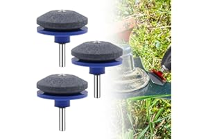 QEUXV Lawn Mower Blunt Knife Sharpener, 2024 Upgrade Lawn Mower Blade Sharpener, Garden Tool Sharpener, Lawn Mower Universal Blade Sharpener for Any Electric Hand Drill (3, Blue)