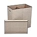 Household Essentials 5626-1 Double Hamper Laundry Sorter with Magnetic Lid Closure | Chevron