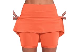 Skirts for Women Trendy Summer Mini Work Out Spandex Shorts Gym for Women Plus Size Sun Dress with Shorts Underneath