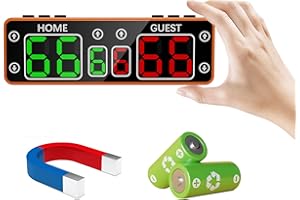 GAN XIN Digital Scoreboard, Mini Electronic Scoreboard LED Portable Scoreboard with Touchscreen Button&Top Button, Cornhole Score Keeper for Indoor Outdoor Ping Pong