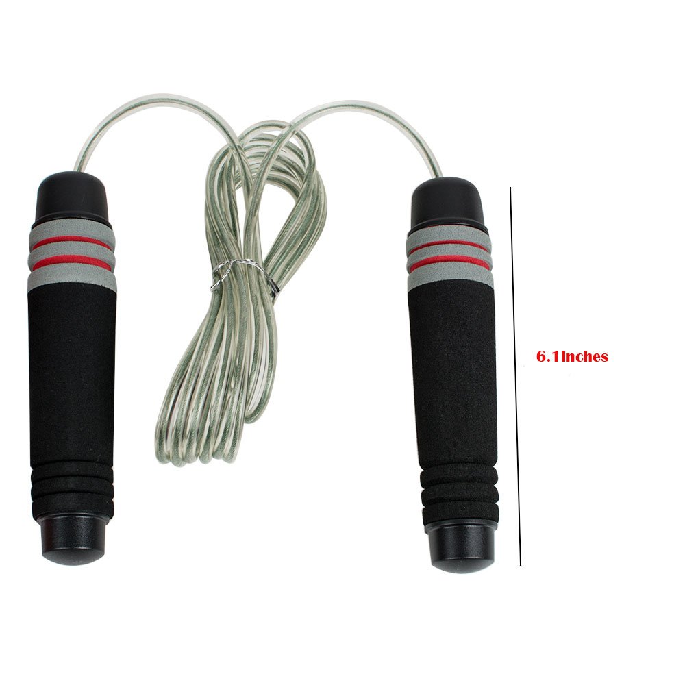Pevor Soft Foam Handles Adjustable Speed Jump Rope Best for Boxing MMA Fitness Training and Daily Exercise