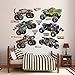 Fathead Monster Jam: Cartoon Trucks Collection - Officially Licensed Removable Wall Decal