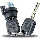 Ignition Switch Steering Lock Cylinder W/Key Compatible with VW Jetta Golf Tiguan Bettle EOS Passat for Audi A3 A4 A6 TT No Chips Replace for 1T0-905-855-A