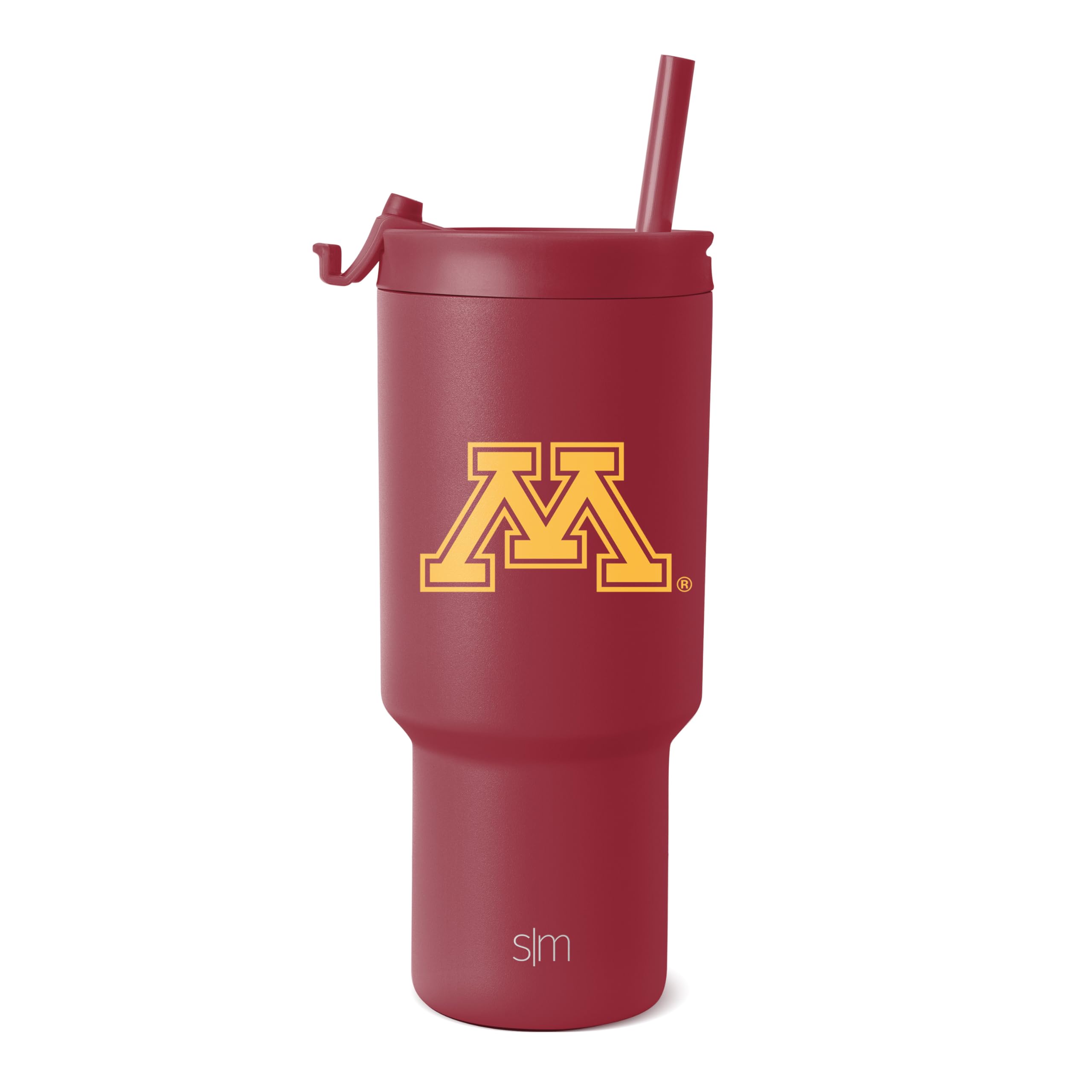 Simple Modern Officially Licensed Collegiate Minnesota Golden Gophers 30 oz Tumbler with Flip Lid & Straws | Insulated Stainless Steel | Gifts for Men Women | Trek Collection | University of Minnesota Image