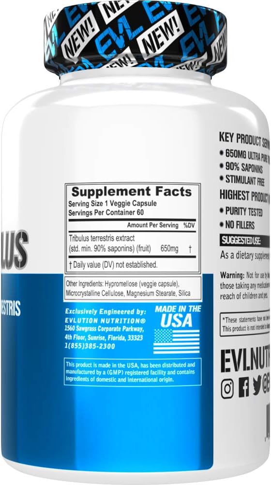 Evlution Nutrition 100% Pure Tribulus Terrestris Extract, Maximum Potency 90% Steroidal Saponins - Image 5