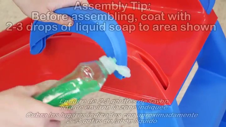 little tikes red and blue slide