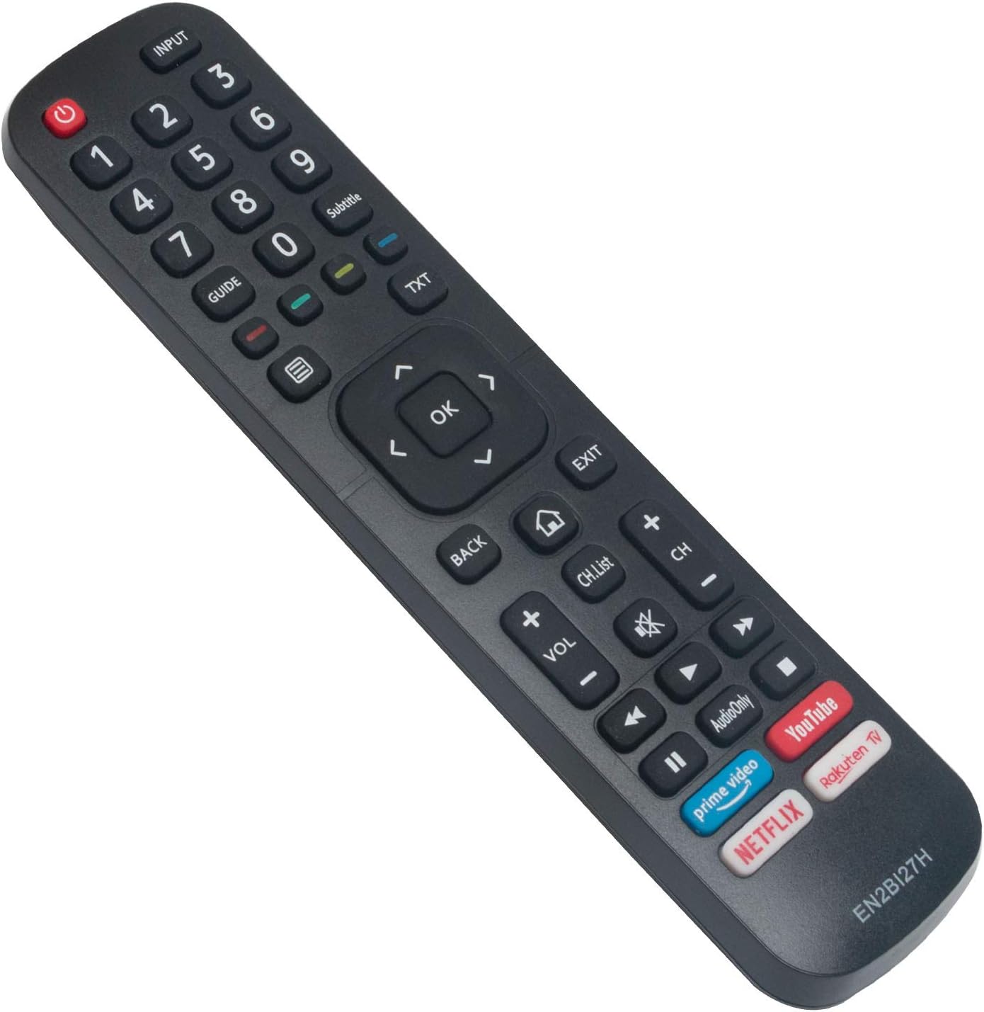 EN2BI27H Replace Remote Control - VINABTY Remote for Hisense TV H50BE7400 H75BE7400 H55BE7200 H65BE7200 H32BE5500 H50B7500UK H43B7500 H65B7500 H75B7510 H43B7300 H50B7300 H65B7300 H65B7100 H43BE7400