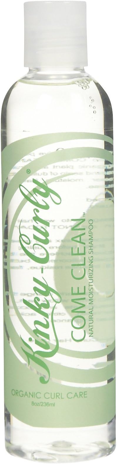 Kinky Curly Come Clean Natural Moisturizing Shampoo Sulfate Free 8 oz