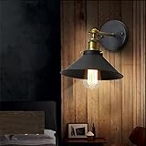 Edison Simplicity Wall Lamp,U'Artlines Industrial Vintage Loft American industry style Wall Lamp for Bedroom Balcony Aisle Wall Villa Hotel (Black)