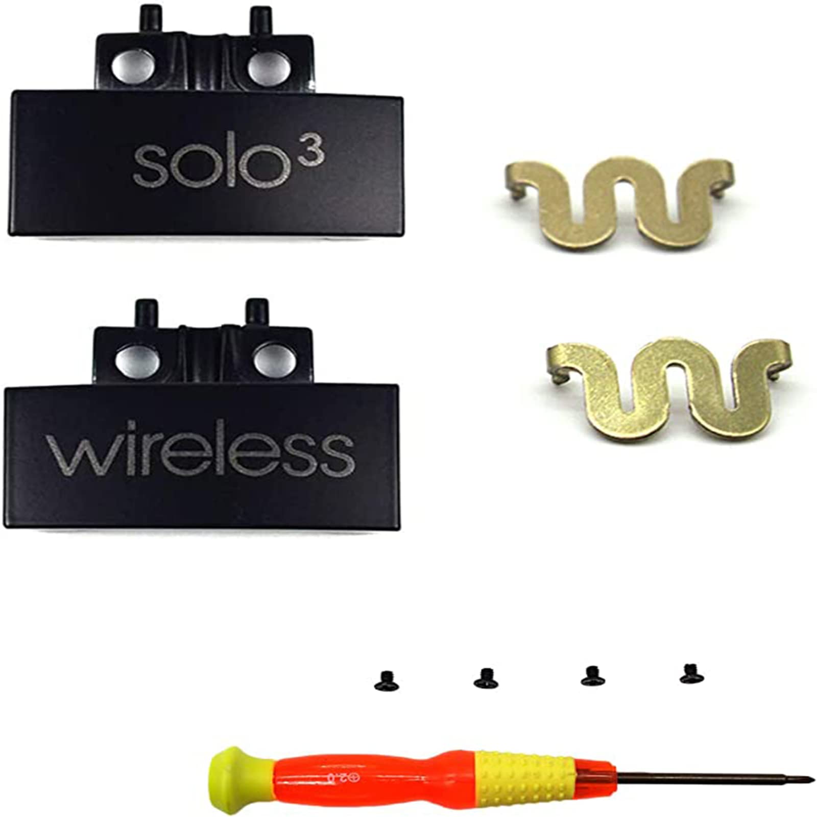 Replacement Headband Hinge Clip Cover + Pin Repair Parts Kits Set Accessories Compatible with Solo3 Wireless Solo2 Wireless Over-Ear Headphones (Black)