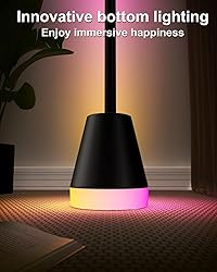 Keepsmile Smart RGB LED Corner Floor Lamp,172 LEDs