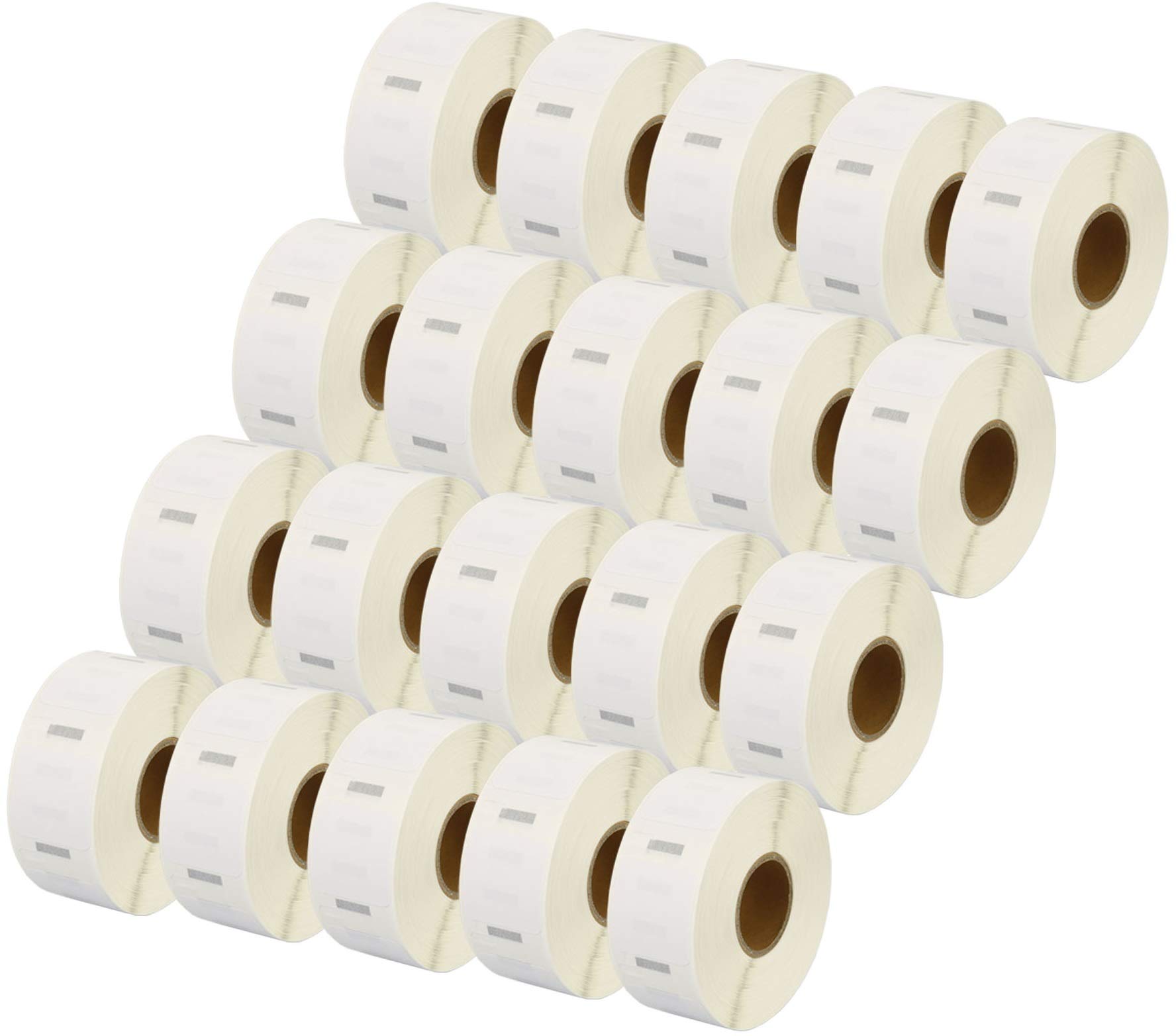 20 Compatible Rolls S0929120 25mm x 25mm Labels for LabelWriter 4XL 450 400 330 320 Twin Turbo Duo Seiko SLP 450 440 430 420 410 400 240 220 200 100 Pro Plus (750 Labels per Roll, Removable)