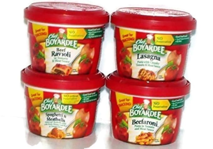 Chef Boyardee Variety Pack de 4 cuencos para microondas (7,5 ...