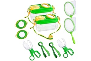 Cjuahsvior 2Sets Bug Catcher for Kids 2 Set Kids Explorer Kit with Bug Catcher for Kids Outdoor Toys for Kids Ages 4-8 Toys K