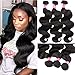 Eliana 8A Hair Brazilian Body Wave 3 Bundles 18 20 22inch Unprocessed Virgin Human Hair Weave Natural Black #1B Color Brazilian Hair Bundles