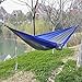 OuterEQ Portable Parachute Nylon Fabric Travel Camping Hammock Blue/Grey