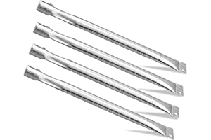 Zemibi Grill Burner Tube, 4 PC Universal Stainless Steel Pipe Tube BBQ Gas Repair Parts Kits for Brinkmann, Charmglow, Uniflame and Outdoor Gourmet Grill Models, Grill Replacement for CTB3, 15.875"