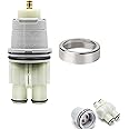RP46074 Shower Cartridge Replacement for 1300/1400 Series Single Handle Bathtub Shower Faucet Replacement Parts Monitor Shower Tub Cartridge with RP22734 Bonnet Nut