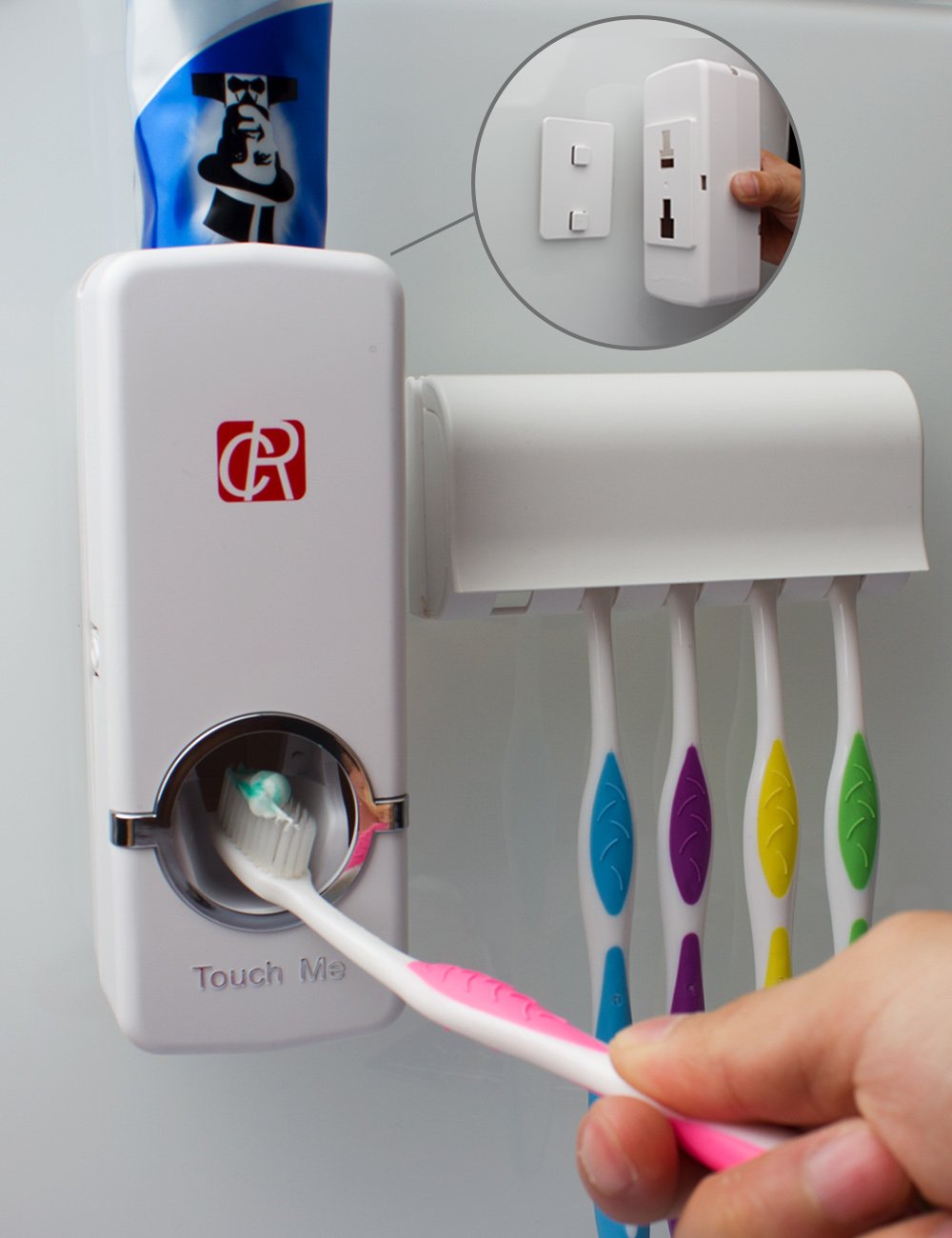 RC Hands Free Toothpaste Dispenser Automatic Toothpaste Squeezer and