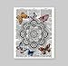 8X10 Unframed Mandala With Butterflies Upcycled Vintage Dictionary Art Print Book Art Print Home Decor Wall Art V049