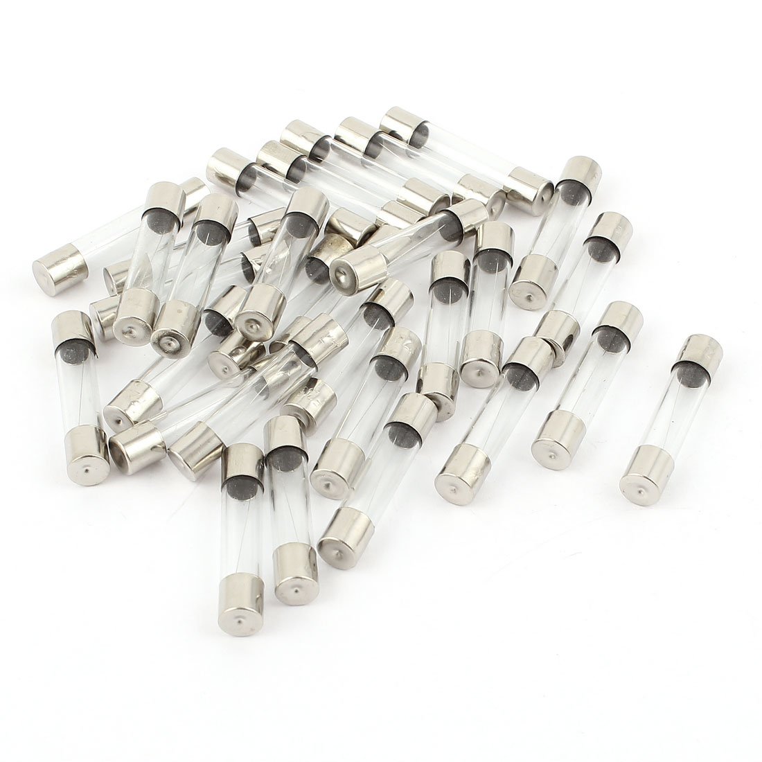 sourcingmap 30 x Quick Blow Fast Acting Cartridge Glass Tube Fuse 6x30mm 2.5A 250V