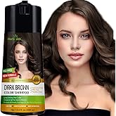 Herbishh Hair Color Shampoo for Gray Coverage - Enriched Formula with Conditioner - Long Lasting & DIY (DARK BROWN)