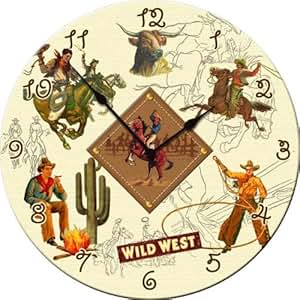 Amazon.com: Dolce Mia Western Cowboy Wall Clock - Sew
