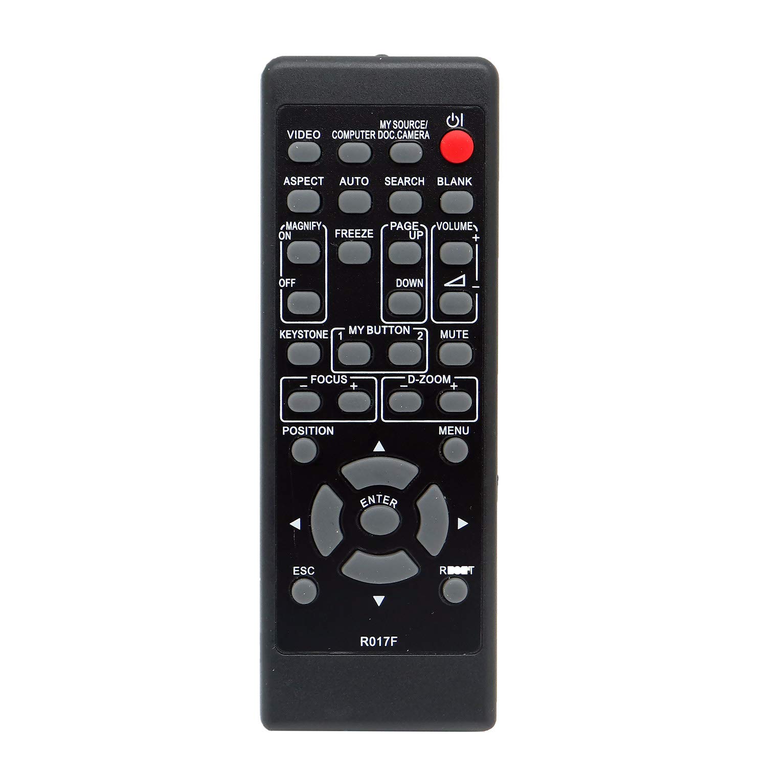 Aimdio R017F Remote Control for Hitachi CP-CW250WN CP-CX300WN CP-EW300N CP-EX250N CP-WX3014WN CP-WX3015WN CP-X2514WN CP-X2530WN CP-X2541WN CP-X4022WN CP-X5022WN Projector Controller
