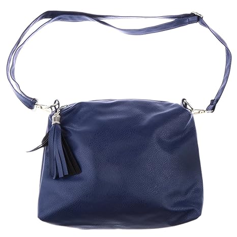 HOMYL 2017 New Fashion Chain Shoulder Messenger Bag Tassel Bag Handbags - Blue