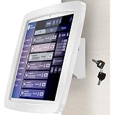 Beelta Tablet Wall Mount Lockable Tiltable Anti Theft Security - Compatible with 10.9" iPad 10th, Pro 11" 1 2 3 4, Air 4 5, Air 11''(M2/M3/M4), iPad 11"(A16) - BSW102WA
