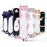 Sausudols Long Cat Body Pillow for Kids, Cute Cat Stuffed Animals Gifts for Girls, Long Cat Plush Toy for Birthday, Soft Cat Plushies Pillow (Pink, 43.3in/110cm)