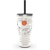Tervis Traveler Disney Mickey Mouse Melody Triple Walled Insulated Tumbler Travel Cup Keeps Drinks Cold & Hot, 30oz - with Straw Lid, Stainless Steel