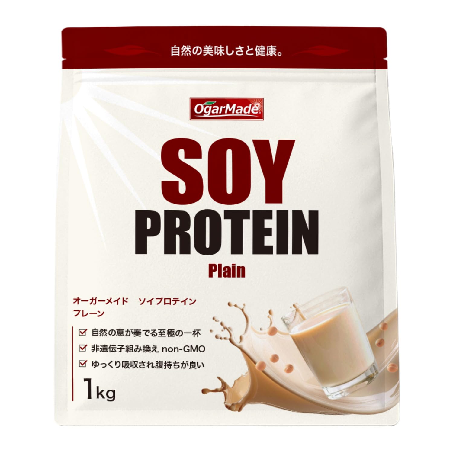 MAD PROTEIN(マッドプロテイン) ソイプロテインノーフレーバー プレーン 国内加工 大豆 無添加 植物性プロテイン (1kg)商品画像