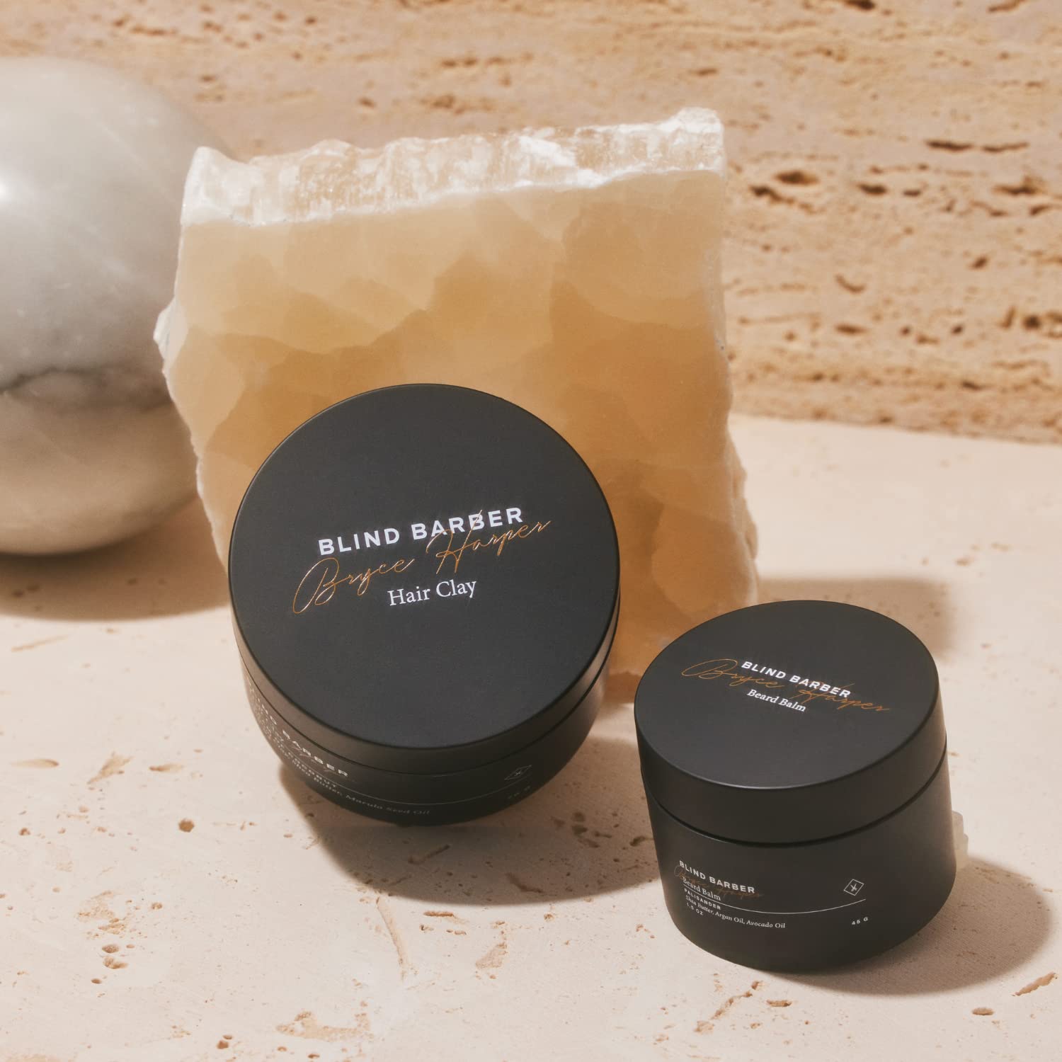 Blind Barber Bryce Harper Hair Clay for Men - Matte Clay Hair Product Men Can Use to Build Volume - Water-Based with Strong to Medium Hold - Easy to Use (2.5 Oz)