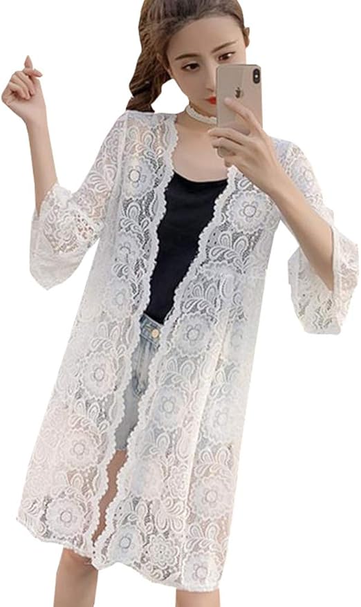 Amazon Zhongjue ジュージェン レース カーディガン レディース ゆったり Uvカット 七分袖 コーディガン 総レース 花柄 きれいめ ロングカーディガン シースルー 日除け止め おしゃれ トップス ボレロ風 可愛い 白 夏 Freesize白 カーディガン ボレロ 通販 Amazon Zhongjue ジュージェン レース カーディガン レディース ゆったり Uvカット 七分袖 コーディガン 総レース 花柄 きれいめ ロングカーディガン シースルー 日除け止め おしゃれ トップス ボレロ風 可愛い 白 夏 Freesize白 カーディガン ボレロ 通販