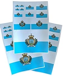 EUIOSFDC Decal in Multiple Sizes San Marino Flag