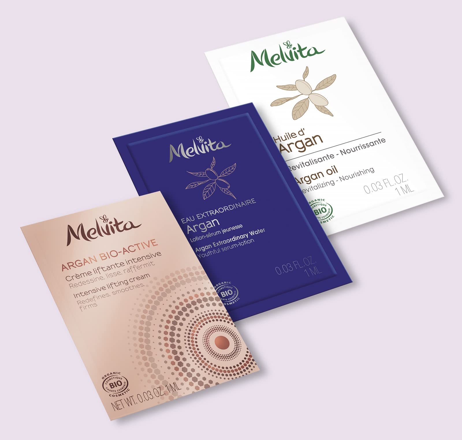 【美的 BITEKI 2022年2月号 雑誌付録】メルヴィータ オーガニックアルガンスキンケアセット各1回分