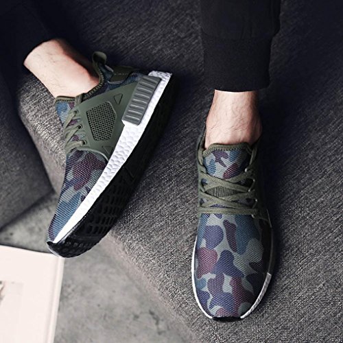 AIMTOPPY HOT Sale, Men's Lightweight Fashion Mesh Sneakers Breathable Athletic Outdoor Casual Sports Running Shoes (US:8.5, Green)