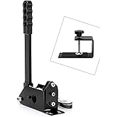 64 Bit USB Handbrake with Clamp PC Handbrake for Sim Racing Games G25 G27 G29 T500 FANATECOSW DIRT RALLY PC Windows (BLACK Wi